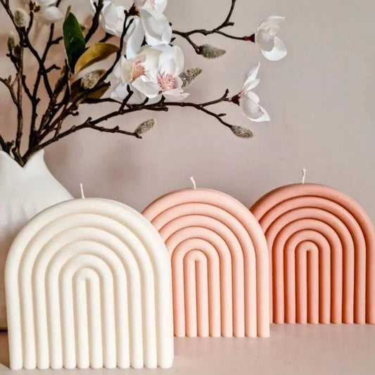 DIY Rainbow Arch Candle  Mould