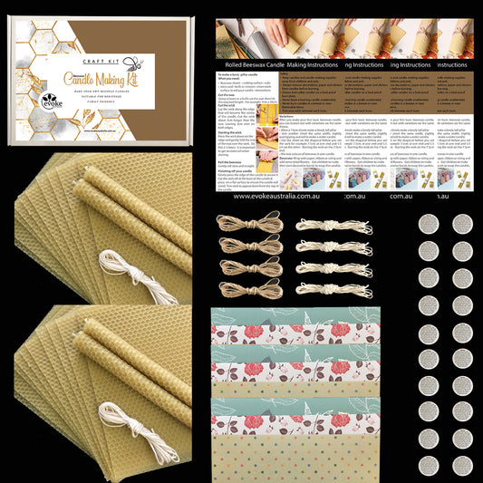 Groups beeswax candle making kit